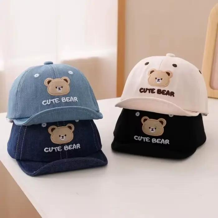 Chapeau de Baseball ours de dessin animé pour bébé