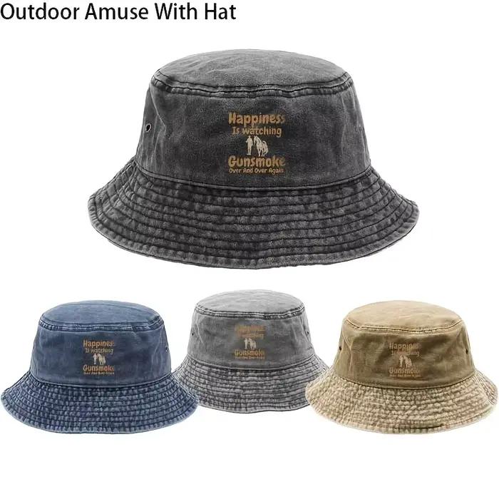 Chapeau bob Street Cool avec des imprimés amusants de personnages alphabétiques