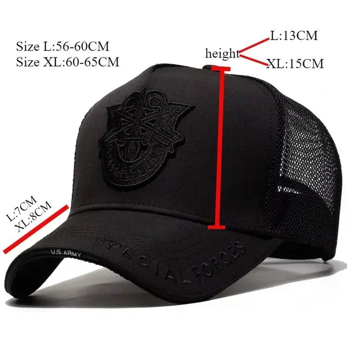 Casquette de Baseball en maille grande taille pour adultes