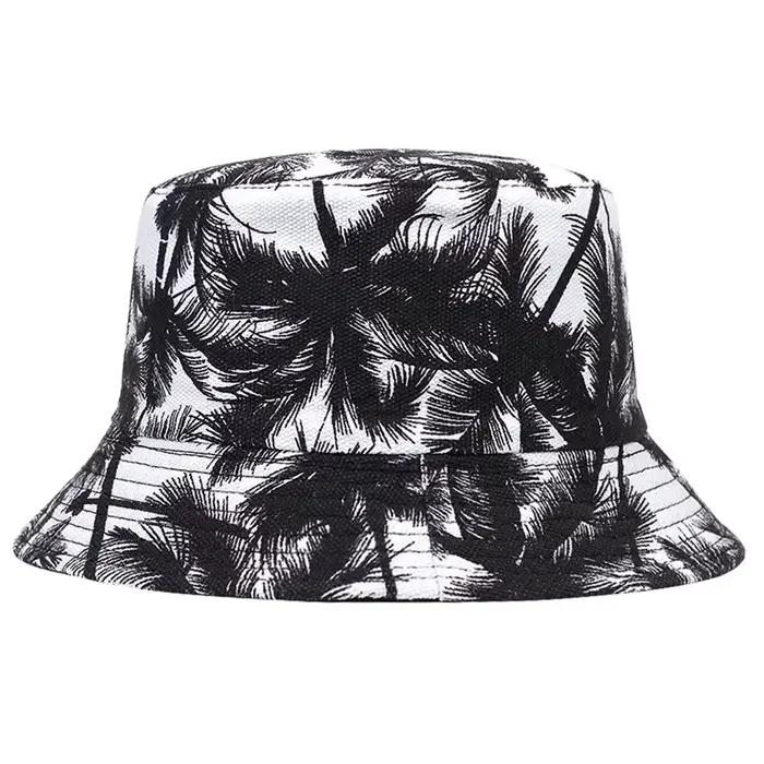 Chapeau Bob Unisexe en Coton Imprimé Cocotier