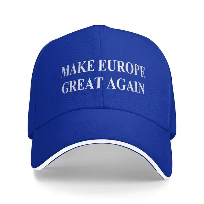 Casquette de baseball unisexe Make Europe Great Again style rétro protection solaire réglable pour homme et femme occaions décontractées