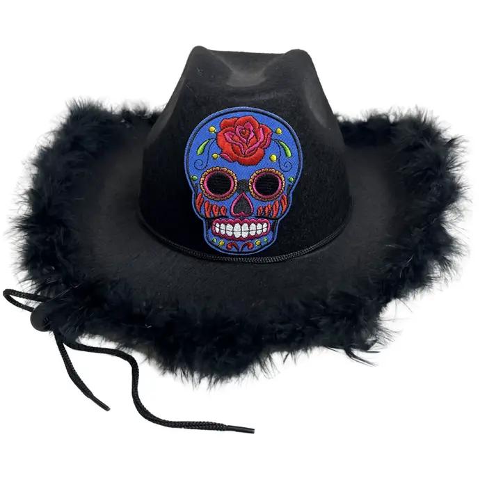 Chapeau de cowboy noir pour hommes et femmes