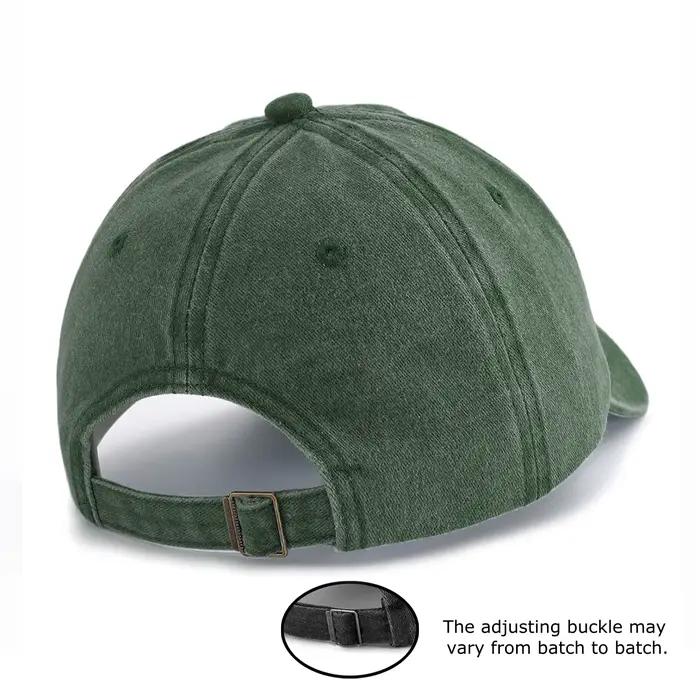Casquette de baseball délavée à imprimé ours pour adultes