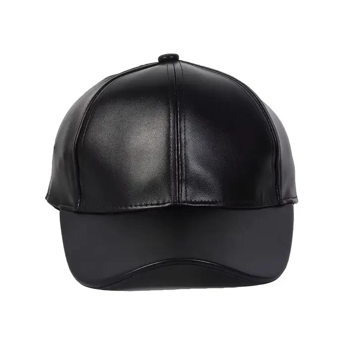 Casquette de baseball en cuir PU de marque de luxe FS pour hommes
