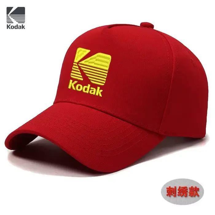 Casquette de baseball décontractée brodée Kodak pour passionnés de photographie