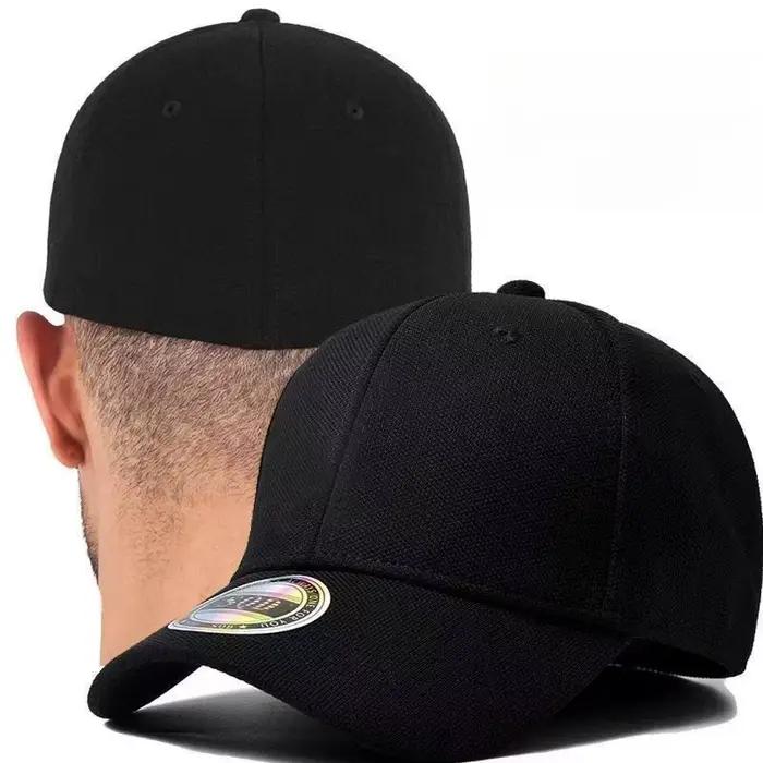 Nouveau Stretch ajusté entièrement fermé élasticité Flexible Flex Hiphop casquettes chapeaux ajustement visière Baseball Snapback blanc solide époque hommes femmes