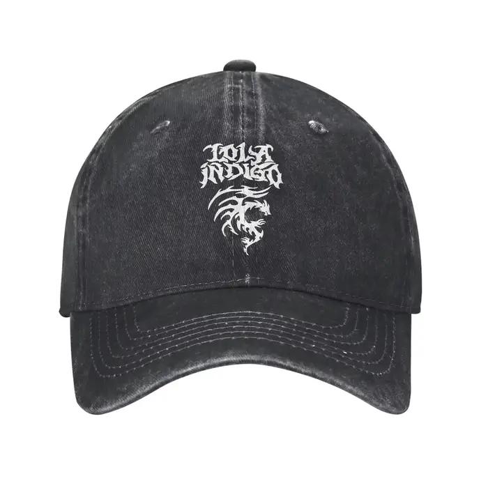 Hommes femmes Lolas Indigos imprimé chapeaux classique en détresse coton casquette de Baseball réglable