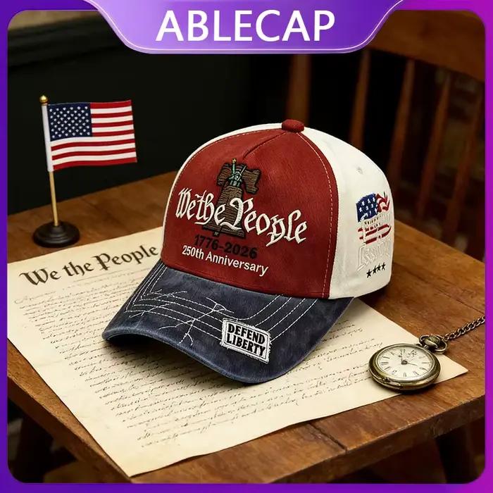 Casquettes de baseball brodées ABLECAP 2026 pour le 250e anniversaire patriotique des États-Unis