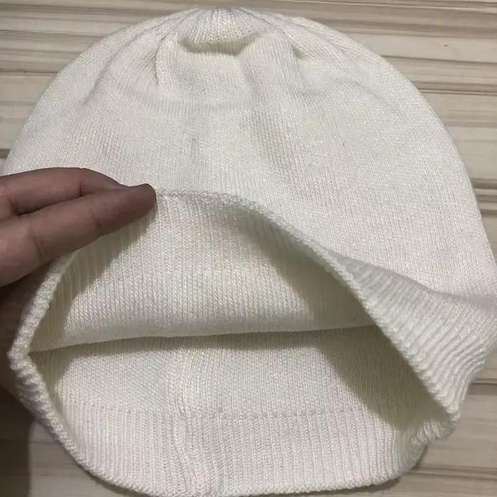 Femme hiver chapeaux avec strass tricoté chaud bonnet fille laine chapeau
