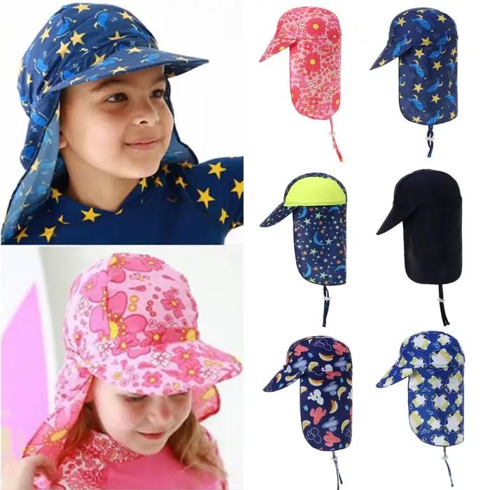 Chapeau de protection solaire réglable pour enfants chapeau de plein air chapeau de plage chapeau de voyage chapeau de soleil chapeau unisexe chapeau pour garçons et filles chapeau de dessin animé chapeau résistant à l'eau chapeau anti-UV