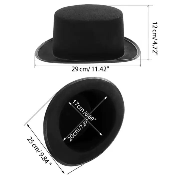 Chapeau steampunk vintage noir pour homme