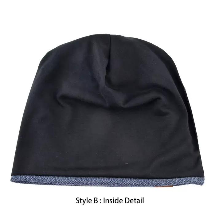 1 bonnet tricoté chaud pour hommes et femmes – Style SolidHip-hop à la mode