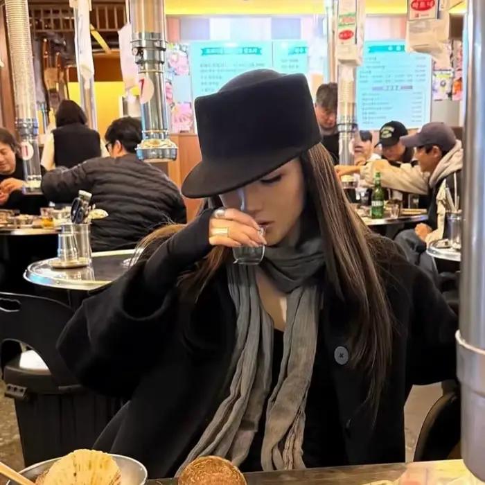 Chapeau haut de forme tendance 100% laine pour femmes