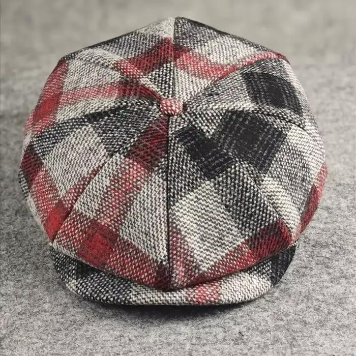 Casquette Newsboy à carreaux pour hommes | Style Baker Boy & Beret