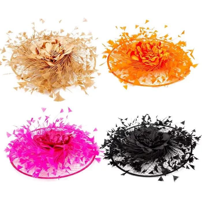 Casquettes de chapellerie rouge avec bandeaux