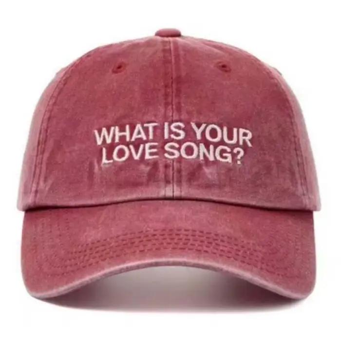 Casquette de baseball Kpop What Is Your Love Song World Tour Imprimée en Polyester Unisexe Mode Sport Occasionnels Fêtes Parc