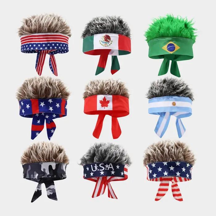 Casquettes sans visière pour supporters de football États-Unis Canada Mexique Coupe du Monde