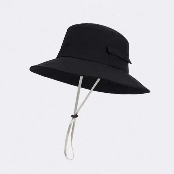 Chapeau de pêcheur pour homme avec cordon de serrage, en nylon et polyester, respirant, léger, protection solaire, chapeau de randonnée