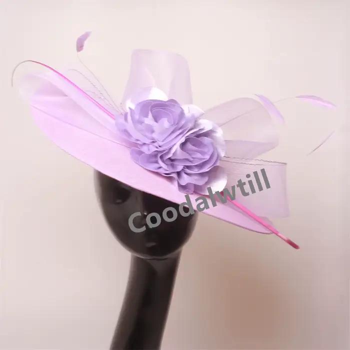Femmes élégantes église Derby grand Chapeau fascinateur robe formelle