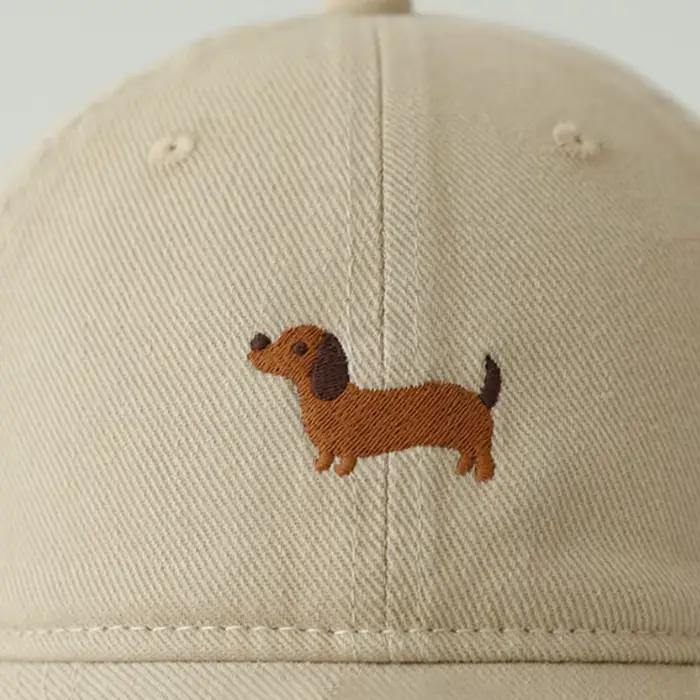 Casquette de baseball brodée Teckel