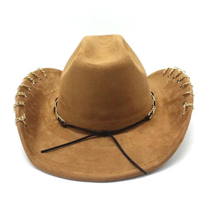 Chapeau de Cowboy occidental tendance pour hommes et femmes