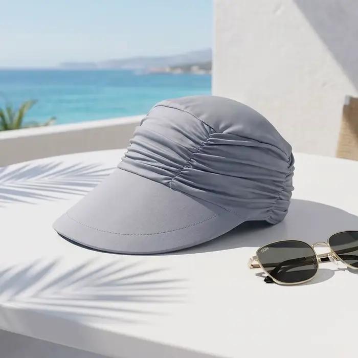 Casquette de soleil à large bord pour femme