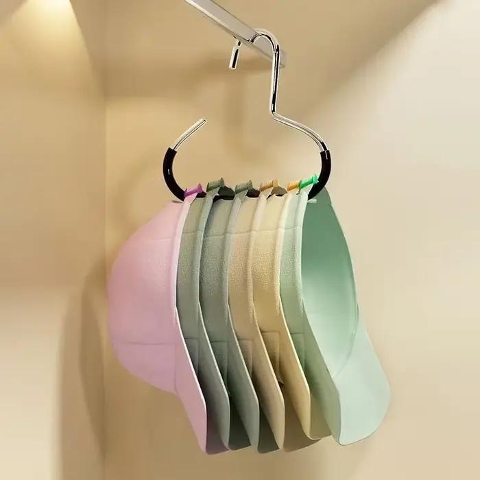 Cintre à chapeau robuste non marquant avec crochet de rangement multifonctionnel pour écharpes, serviettes, cravates et vêtements occasions quotidiennes et spéciales