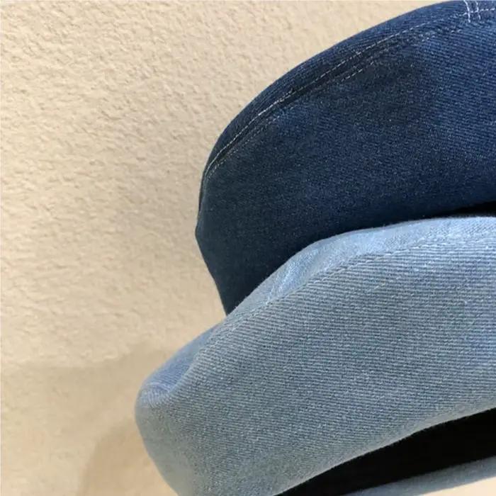Chapeau de béret en denim pour femmes