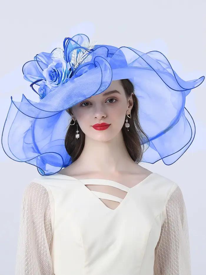 Chapeaux Fascinateurs à fleurs élastiques pour femmes