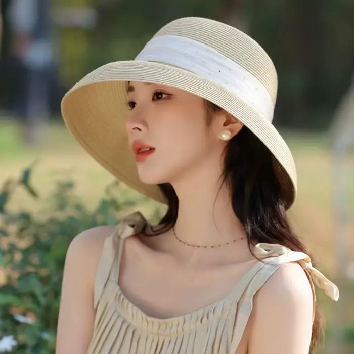 Chapeau de soleil pour femme en paille Lafite