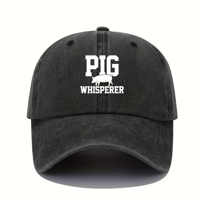 Casquette de baseball imprimée cochon