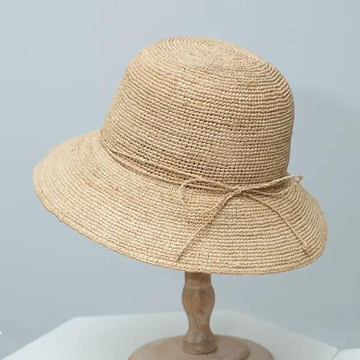 Chapeau d'été pour femme en raphia