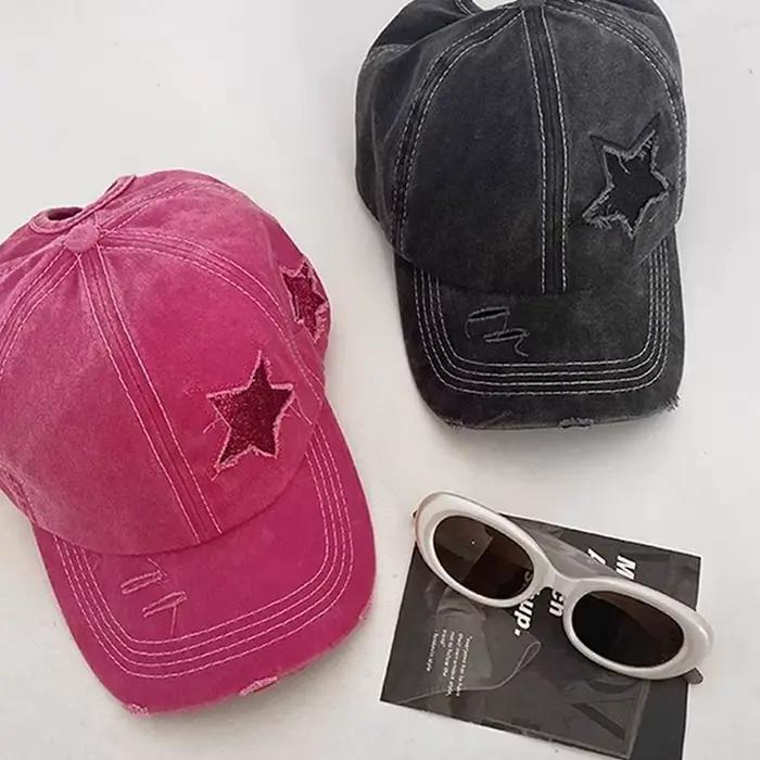 Casquette de Baseball à Queue de Cheval Haute pour Femme