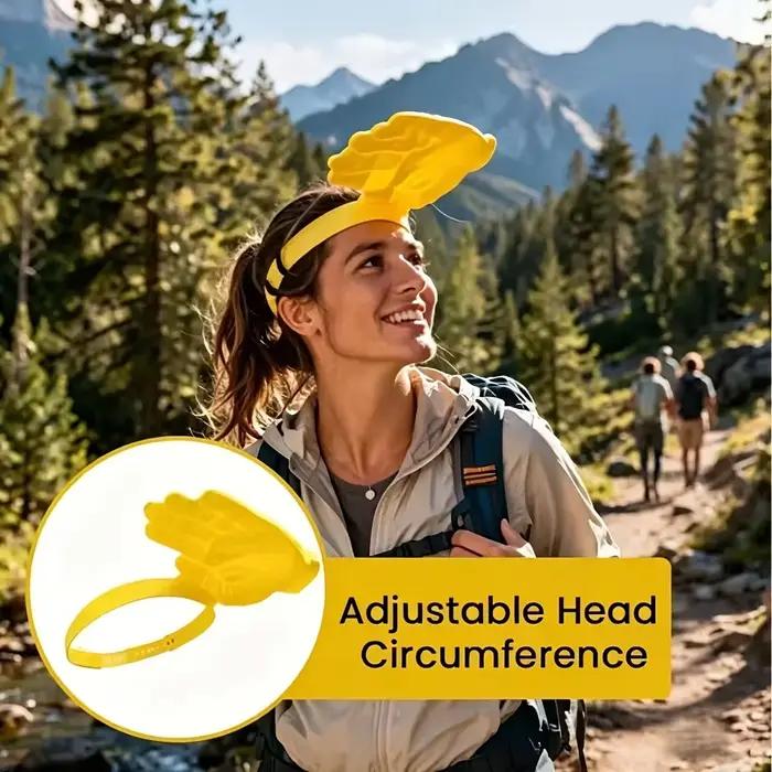 Nouveau chapeau de soleil universel amusant et pratique en forme de paume pour hommes et femmes