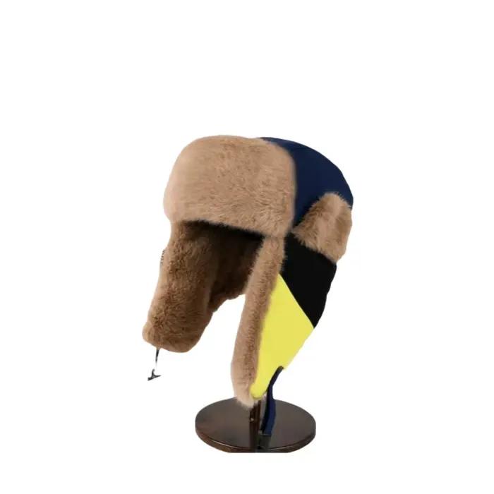 Chapeau de bombardier en polyester pour adultes et enfants, style aviateur, protection hivernale, ski et plein air