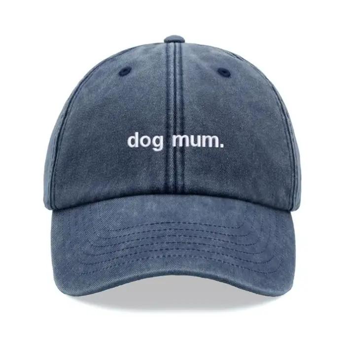 1 pièce, « maman chien ». Casquette de baseball vintage lavée Kanye pour femmes