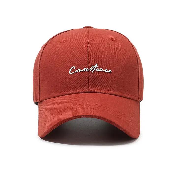 Casquette de baseball orange FS pour hommes et femmes