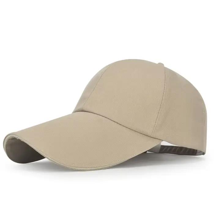 Casquette de baseball extra longue ajustable en toile coton protection UV idéale pour les voyages randonnées plage et activités de plein air style sportif multifonction universel pour femmes et hommes