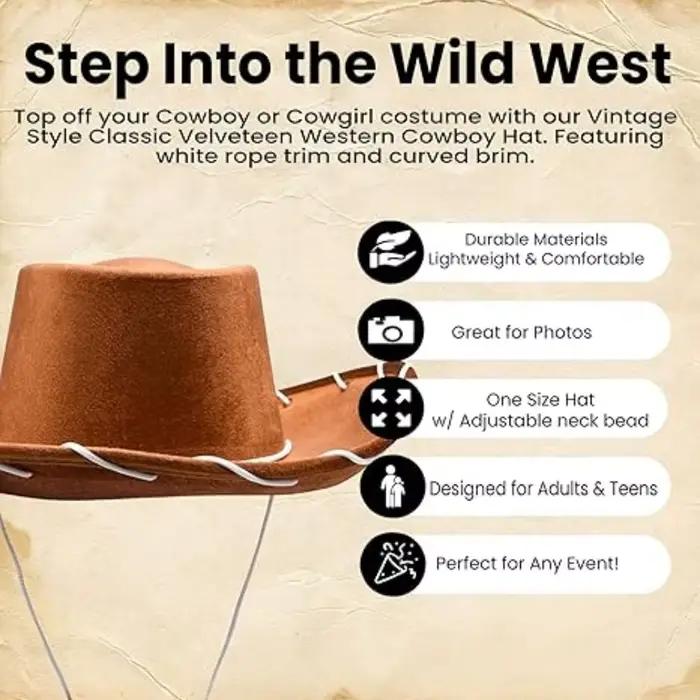 Chapeau en feutre Fantasia Woody Jessie pour cosplay