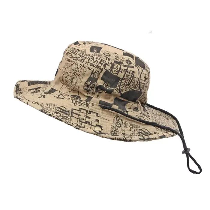 Chapeau de plein air en coton lavé unisexe pour hommes et femmes, protection solaire, patchwork, style sport, décontracté, pêche, randonnée, été