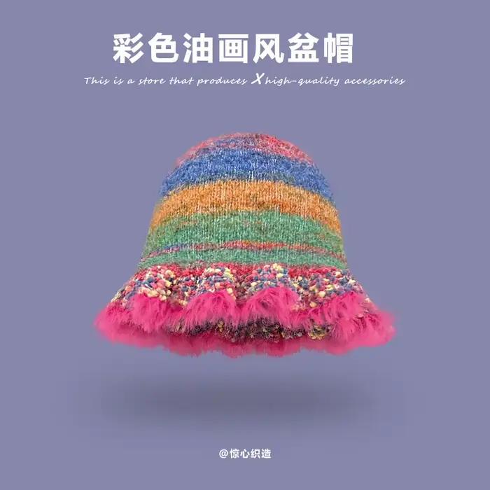 Chapeau seau en tricot pour femmes