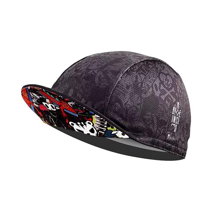 Casquette de cyclisme rétro rouge série noire casquettes