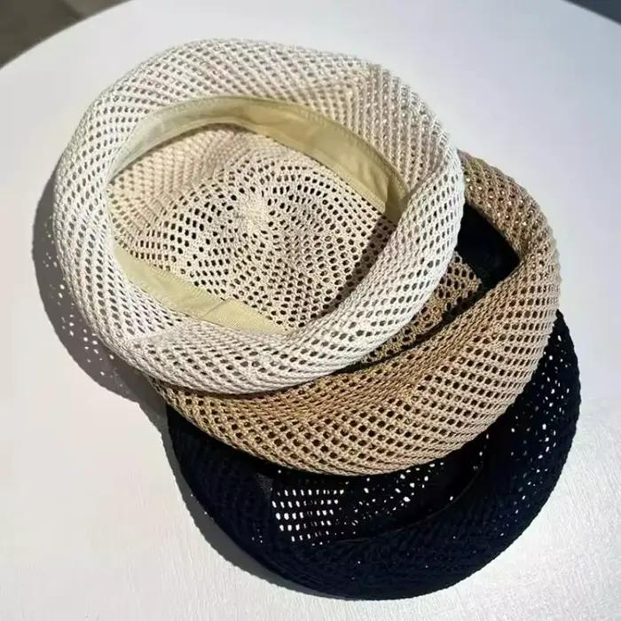 Béret uni pour femme chapeau de soleil décontracté et respirant polyester printemps été occassions décontractées élégantes