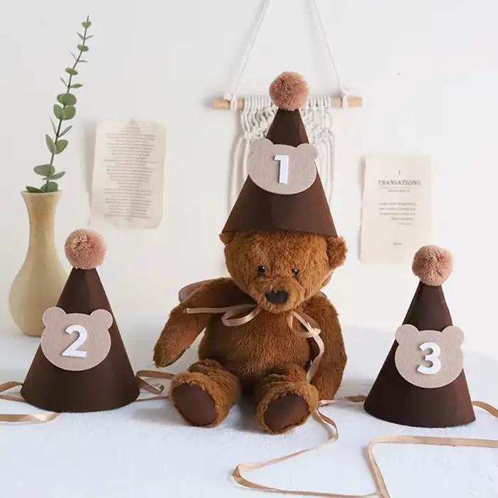 Chapeau d'Anniversaire en Feutre pour Bébé