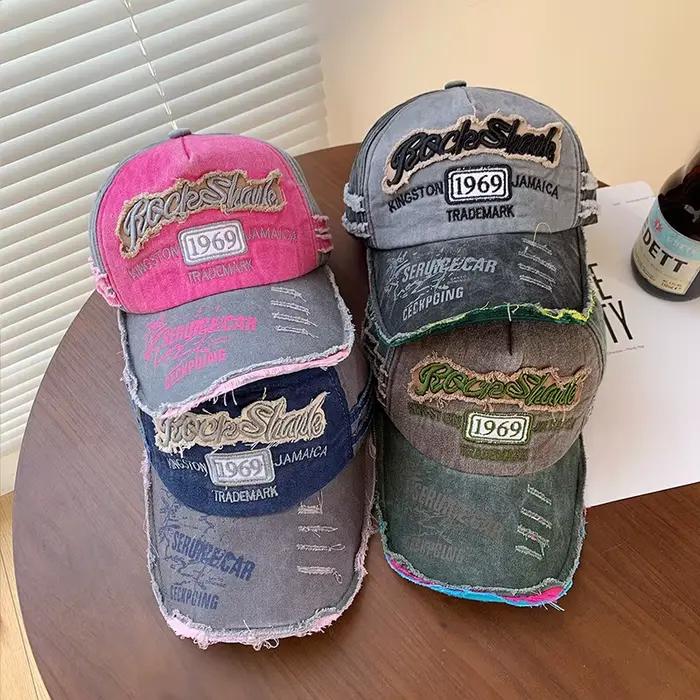 Chapeau de baseball coréen rose Y2K pour filles