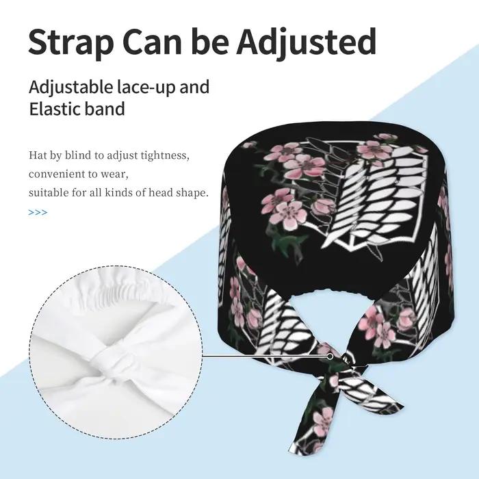 Casquettes chirurgicales personnalisées L'Attaque des Titans pour femmes et hommes