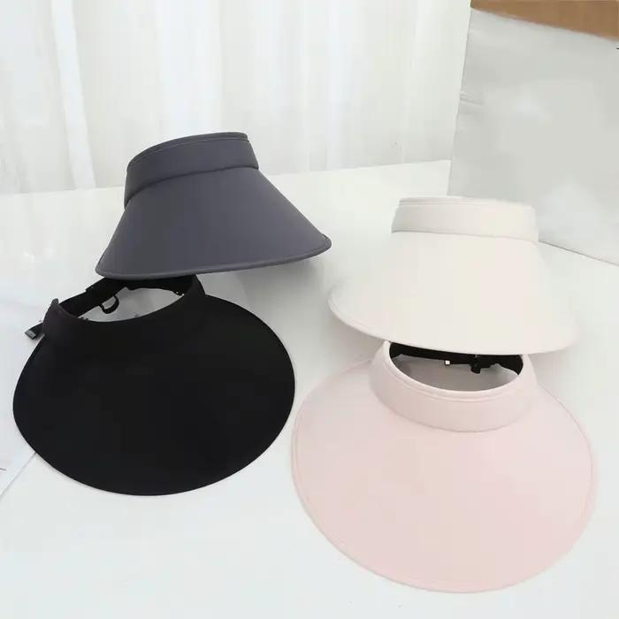 Chapeau de soleil pliable anti-UV à large bord avec protection solaire