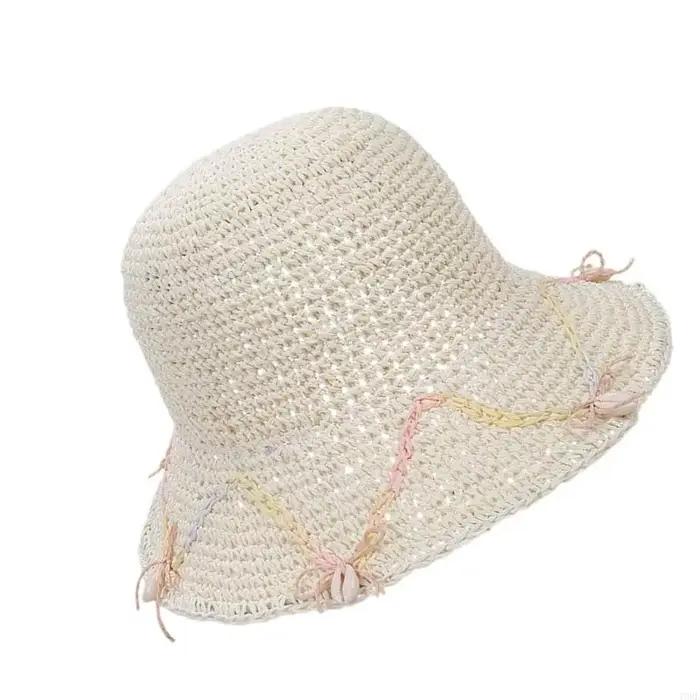 Chapeau victorien en paille élégant à mode
