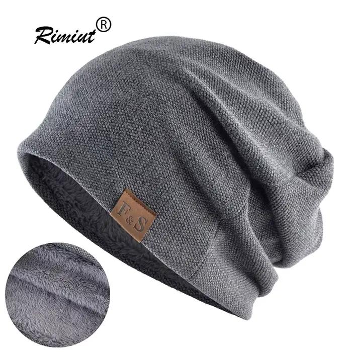 1 bonnet tricoté chaud pour hommes et femmes – Style SolidHip-hop à la mode