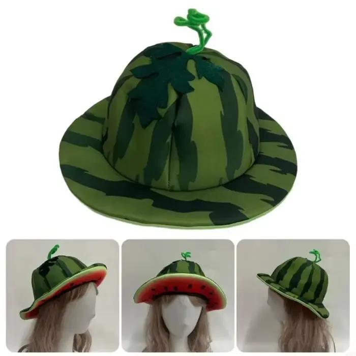 Casquette de plage créative en forme de pastèque